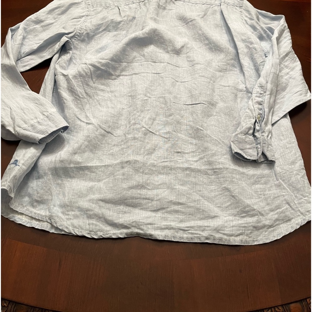 Tommy Bahama long sleeve linen denim style shirt NWT ⛱️☀️👔 - Picture 2 of 7